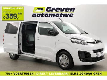 Citroën Jumpy 2.0 BlueHDI 145PK L3H1 | DC | 6 Zits | Airco, Euro 6, Citroën, Wit, Nieuw