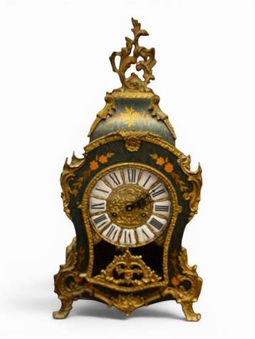 Pendule - Messing, Brons, Hout, Glas - 1960-1970