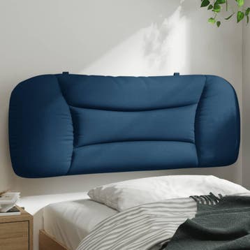 vidaXL Hoofdbordkussen Hvar 100 cm stof blauw, Verzenden, Nieuw, Blauw, Stof