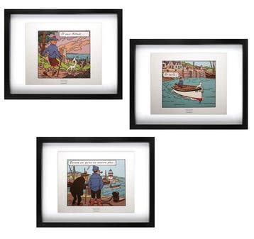 Hergé - Moulinsart - Tintin - Ensemble de 3 tirés à part -, Nieuw