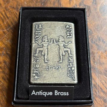 Zippo - Antique Brass “Egypt” - Aansteker - antieke messing, Nieuw