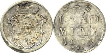 10 Pfennig (landMunt) 1679, Bayern Maximilian Ii Emanuel..., Verzenden