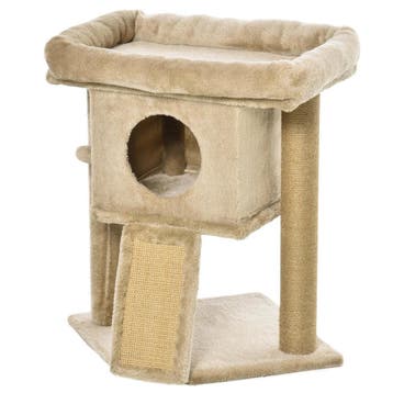 TRUUSK Krabpaal Kat 2 Niveaus - Kattenhol en Speelbal - Jute, Diversen, Schoolbenodigdheden, Verzenden, Nieuw
