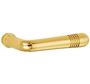 Deurklink Art-Deco messing gelakt, Doe-het-zelf en Verbouw, Deuren en Horren, Verzenden, Nieuw