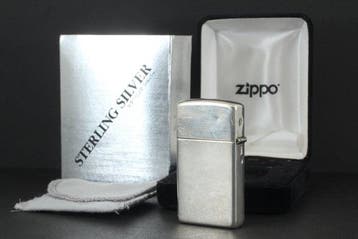 Zippo - Sterling Silver Slim - Zakaansteker - Sterlingzilver, Nieuw