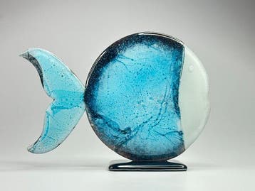 Studio Habrat - Beeldje - Coral fish - Glas