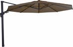 Zweefparasol VirgoFlex Taupe Ø350 cm, Kantelbaar, Nieuw, Ophalen of Verzenden, Zweefparasol