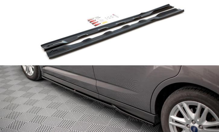 Zijskirts Ford C-Max MK2 Maxton Glans Zwart, Auto-onderdelen, Carrosserie en Plaatwerk, Ophalen of Verzenden