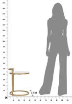 BIJZETTAFEL ROND MARMER CM 40X43X50, Huis en Inrichting, Tafels | Salontafels, Ophalen of Verzenden, Nieuw