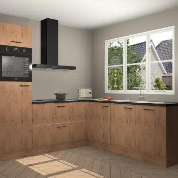 Astoria Eiken keuken Surat 132784, Verzenden, Nieuw