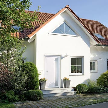 vidaXL Voordeur 98x208 cm PVC wit, Doe-het-zelf en Verbouw, Verzenden, Nieuw