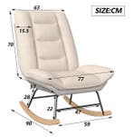 Nieuw: Verstelbare Schommelstoel – Ergonomisch Gestoffeerd, Verzenden, Ergonomisch, Nieuw