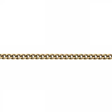 Gouden gourmet schakel ketting, Sieraden, Tassen en Uiterlijk, Kettingen, Ophalen of Verzenden, Gebruikt, Goud, Goud