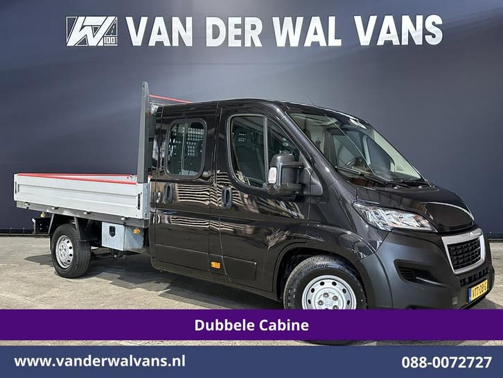 Peugeot Boxer | 2.2 Blue HDi 140pk Pick-up 7 Persoons, Auto's, Bestelauto's, Dealer onderhouden, Lease, Handgeschakeld, Diesel