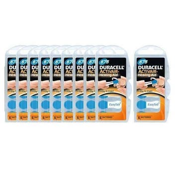 Duracell PR44 ZA675 Knoopcel voor Hoortoestellen - 60 Stuks, Ophalen of Verzenden, Nieuw