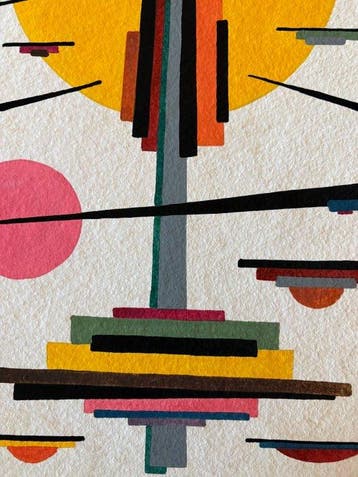 Boris Alepkow (XX) - Komposition - Bauhaus - Suprematismus -