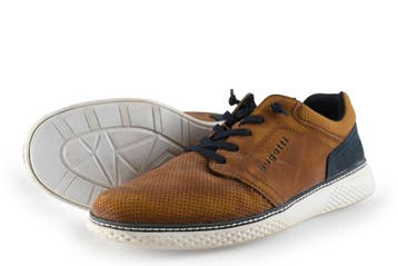 Bugatti Veterschoenen in maat 44 Cognac, Bugatti, Overige kleuren, Verzenden, Zo goed als nieuw