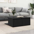 vidaXL Salontafel met lade Zwart eiken 80 x 80 x 31 cm, Verzenden, Nieuw, 50 tot 100 cm, Minder dan 50 cm