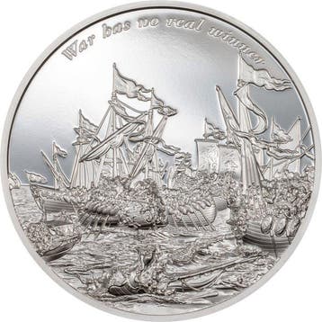 Gabon. 3000 Francs CFA 2025 Time Flies - War has no real
