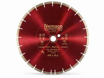 Nemaco diamantzaagblad beton 350 x 25,4 mm extra stil, Ophalen of Verzenden, Overige typen