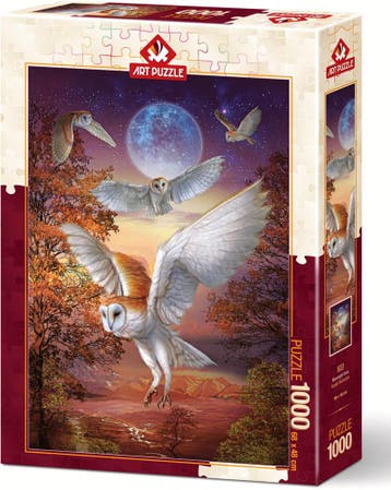 Moonlight Owls Puzzel (1000 stukjes) | Art Puzzle - Puzzels, Verzenden, Nieuw