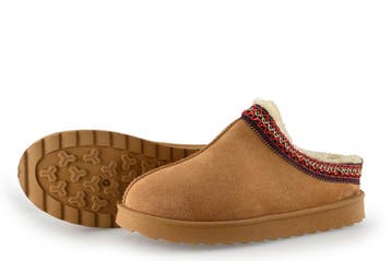 Double Heart Pantoffels in maat 42 Beige, Verzenden, Beige, Double Heart, Zo goed als nieuw