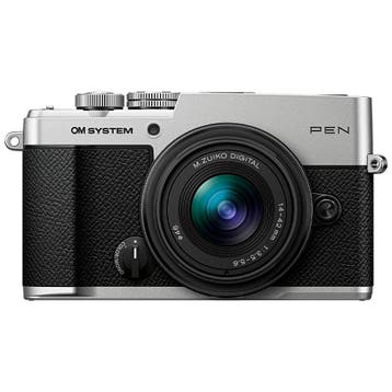 OM System PEN + 14-42mm III Zilver - Nieuw!, Handleiding, WiFi, Nieuw, Ophalen of Verzenden