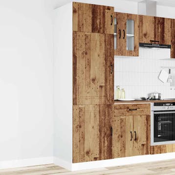 vidaXL Keukenkast Kalmar bewerkt hout oud houtkleurig, Verzenden, Nieuw, Bruin