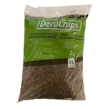 DecoChips Houtsnippers Brown 20-40mm zak 35L, Ophalen of Verzenden