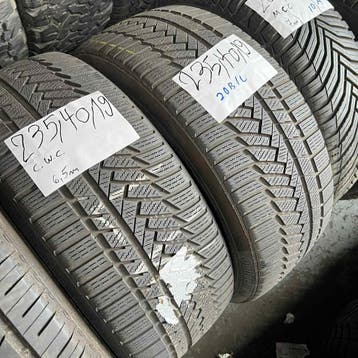 2 x Continental WinterContact 235-40-19 Winterbanden 6,5mm, 19 inch, Gebruikt, 235 mm, Band(en)