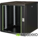 Digitus DN-19 12U-6/6-SW rack 100 kg Wandrek Zwart, Computers en Software, Computerbehuizingen, Verzenden, Nieuw