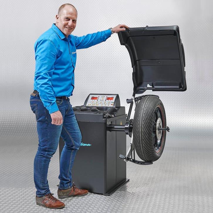 Datona Digitaal motorbanden balanceer apparaat 230V, Auto diversen, Autogereedschap, Nieuw, Ophalen of Verzenden