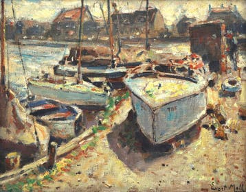 Evert Moll (1878-1955), Zicht op een binnenhaven