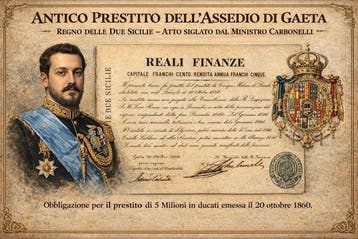 Italië. - 100 Francs 1860 - Regno delle Due Sicilie, Postzegels en Munten, Bankbiljetten | Europa | Niet-Eurobiljetten