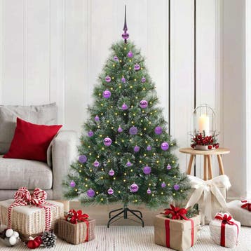 vidaXL Kunstkerstboom met 150 LED met standaard Groen 150 cm, Verzenden, Nieuw