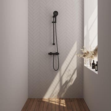 Brauer Black Edition Glijstangset met Thermostaatkraan -, Ophalen of Verzenden, Nieuw