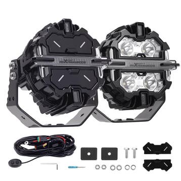 5 LED Auxiliary Lights 21360LM Spot+Side Light 270° Alumi.., Verzenden, Nieuw, Universele onderdelen