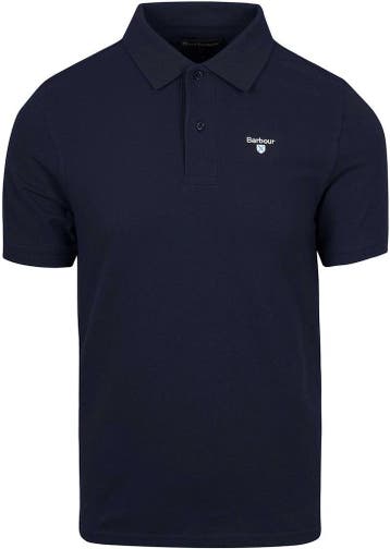 Barbour Basic Polo Donkerblauw maat S Heren, Barbour, Nieuw, Maat 46 (S) of kleiner, Verzenden
