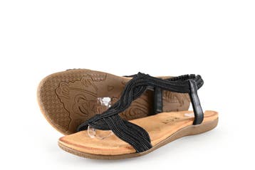 Dolcis Sandalen in maat 38 Zwart, Dolcis, Verzenden, Zwart, Sandalen of Muiltjes