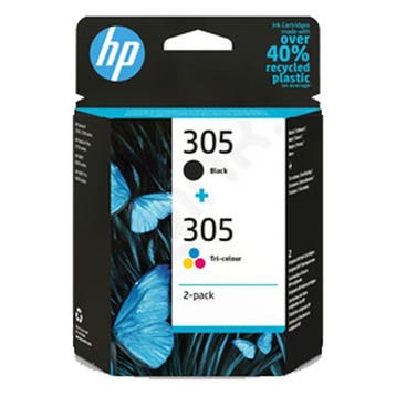 HP 305 (6ZD17AE) multipack zwart + kleur Inktcartridge, Verzenden, Nieuw, Cartridge, HP
