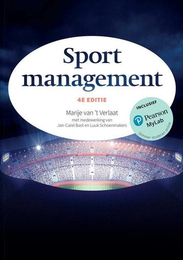 9789043037594 Sportmanagement, 4e editie met MyLab NL toe..., Verzenden, Zo goed als nieuw, Marije van 'T Verlaat
