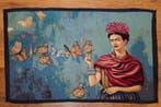 Wandtapijt - 44 cm - 70 cm - Gewijd aan Frida Kahlo, Antiek en Kunst, Antiek | Kleden en Textiel