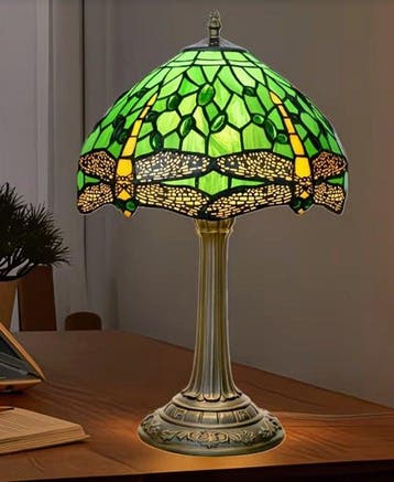 Tafellamp - Tiffany-stijl lampen met libellen - Glas