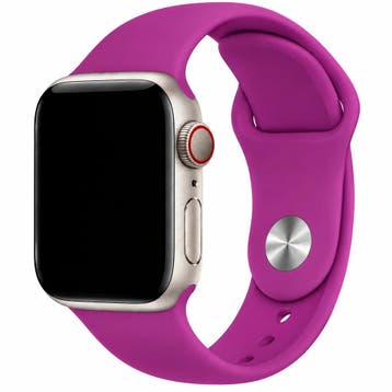 Apple Watch bandje Autumn - siliconen - Magenta - Paars /, Verzenden, Nieuw