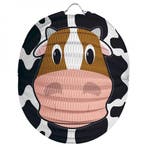Dieren lampion koe 22 cm - Lampionnen, Verzenden, Nieuw