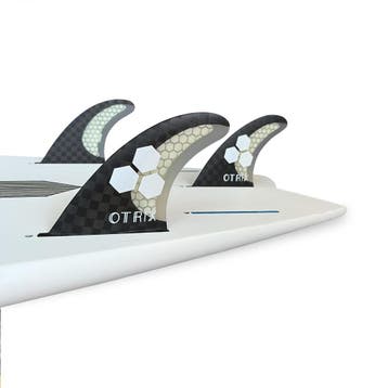 Otrix Carbon Fiber Thruster Fin Set - S (Nieuw), Watersport en Boten, Golfsurfen, Verzenden, Nieuw