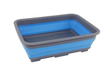 ViaMondo Wasbak Opvouwbaar Rechthoekig Blauw 7L, Caravans en Kamperen, Kampeeraccessoires, Ophalen of Verzenden, Nieuw