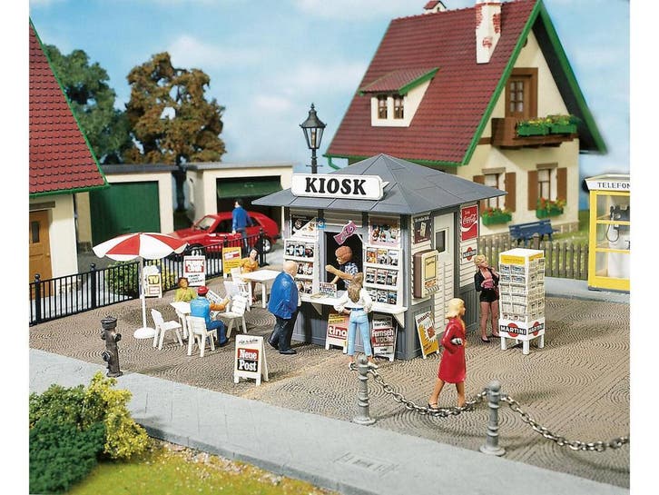 POLA 330995 Susis Zeitschriftenkiosk (Winkels en e gebouwen), Hobby en Vrije tijd, Modelbouw | Figuren en Diorama's, Nieuw, Ophalen of Verzenden