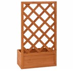 Plantenbak met Klimondersteuning (90cm Hoog) | Brandhout, Verzenden, Nieuw, Hout, Balkon