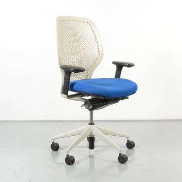 Orangebox ARA-EBA bureaustoel, blauw / wit, 3D armleggers, Ophalen of Verzenden, Nieuw in verpakking